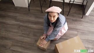 The sexy girl is at the mercy of her master today, who treats her roughly