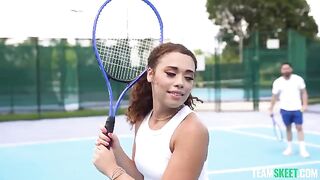 Girl has sex with her coach after his practice, it was the best sex in her life