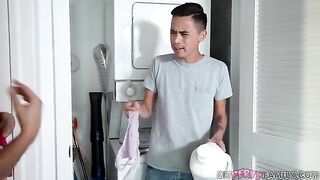 Hahaha… You’re Sniffing My Panties Pervert! - Asian pussy action