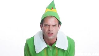 An elf comes in and a hot sex threesome begins