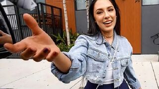 A cute girl Selena is fucking for money with a strange guy
