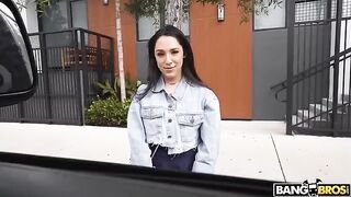 A cute girl Selena is fucking for money with a strange guy