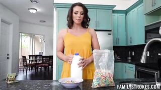 A young woman gets carried away while alone at her home and loses control
