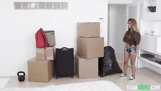 An Exxxtra Small girl is moving to a new house in this adult video