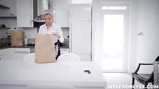 I was getting horny and I had sex with a maid in stockings