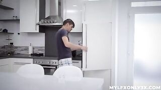 I was getting horny and I had sex with a maid in stockings
