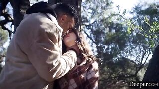 A woman fucks with two guys in a threesome anal sex