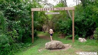 A fun day in the park turned into a passionate encounter with nature