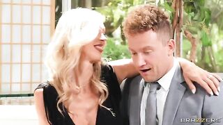 The Reunion Episode with a hot blonde in an FFM threesome scene