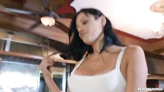 The girl was very excited and waiting for a cock