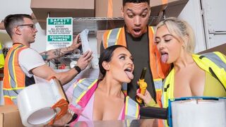 Three girls arranged an orgy in the style of whores
