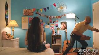A college girl broke the freshman rule and got fucked by a professor