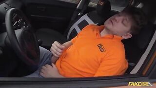 Revenge for the rude driver's behavior ended with a rough sex act
