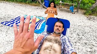 Labor Day became not so lame after meeting hot Latina on the beach