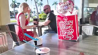 A new thrill on V-Day for the couple from a friend, continuation
