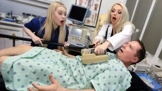Nurse came to the general for sperm, but got her pussy railed