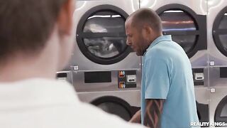 Not doing the laundry, but a naughty neighborly visit to get some action