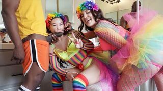 In a trio, guys fuck two girls with no restrictions in this steamy Free Use scene
