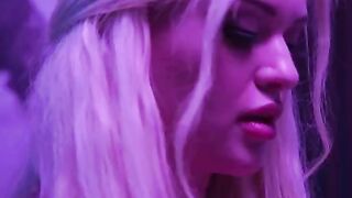 The busty blonde London Laurent takes on the pilot's big dick