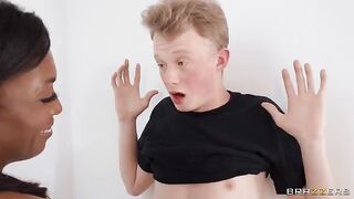 He was pranking and got a sandwich of pussies