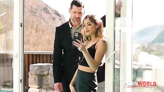 A housewife Veronica Leal gets her pussy railed by the pool guy