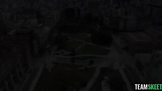 A cute young girl is having fun with her boyfriend in a video