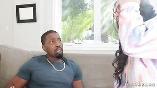 Sexy girlfriends fuck with their young neighbor in an intense scene