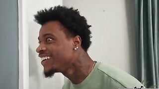 The man is having fun with one of girls and she just squeals