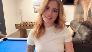 The guy played pool and had sex with a girl, just like a bet