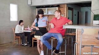 A girl allowed a guy to experience orgasm in her mouth