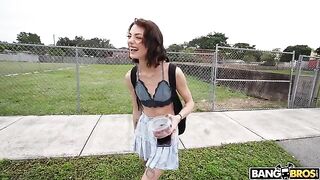 The girl went to meet a guy who picked her up in the car