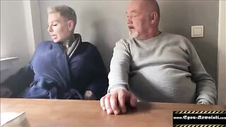 My friend`s wife is a slut - a real German MILF with big tits