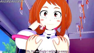 Deku fucks Ochaco in an intense, uncensored 3D hentai scene inspired by My Hero Academia