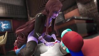 BF cheats on GF with her sexy MILF mom in FNF