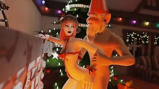 Fortnite Christmas-themed content compilation, featuring intense and passionate scenes