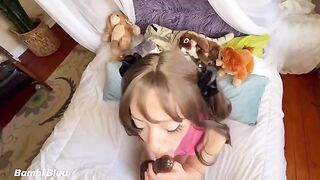 Begging for cock and facial with a wet pussy queef
