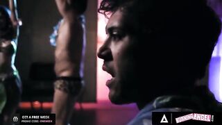 Dancer Jewelz Blu gets her pussy pounded by the barman's huge dick in a steamy encounter