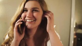 Make your girlfriend have a phone sex with you and make her cum