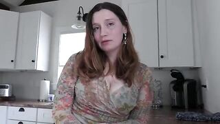 A step mom birthday blowjob scene with a redhead woman performing orally on her step son