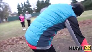 An adventurous woman is getting fucked by her husband in POV