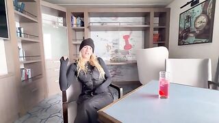 Thinking of what to do in the office with a stranger
