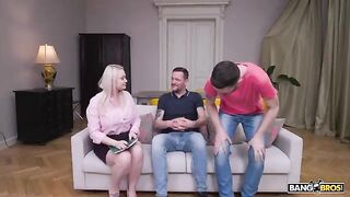 Two cocks are not enough for this blonde beauty, as you know