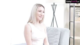 Girl was fucked hard at the casting, she screamed