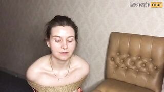 The pretty baby likes to be tied up and fucked roughly