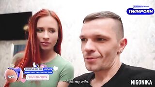 Two students fucked in the bedroom, and then they called two friends