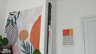 Two sexy babes have a threesome while the house is empty, featuring Sky Wonderland and Elly Clutch