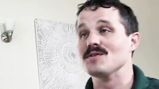 The man tests the flexibility of his girlfriend’s body parts