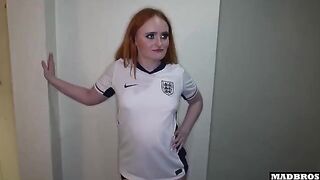 An English fan lost a bet and got fucked in the ass in the hallway