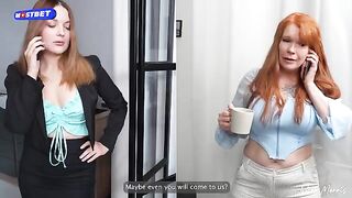 I had a hot threesome sex with my stepmom and teacher, it was intense!
