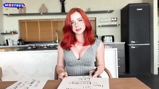 Redhead student fucked by her Russian teacher in HD